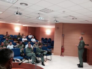 Un momento dell'attività addestrativa