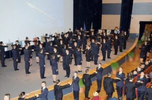 cerimonia di consegna degli spadini agli Allievi della prima classe dei Corsi Regolari presso Accademia di Pozzuoli