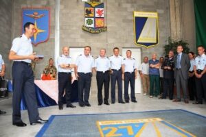 da sinistra Col. Maistrello Col. Gambardella Gen. Panaro Col. Bizzarro ed il T. Col. Colmayer