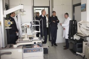 momento di visita al laboratorio