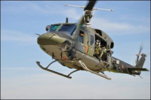 fot 1 Elicottero AB212 del 9Stormo durante una fase esercitativa
