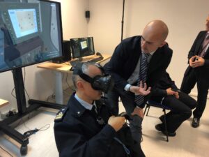 test del visore di realtà virtuale