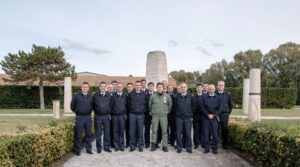 i Comandanti del CFFS nel parco monumentale di Centocelle