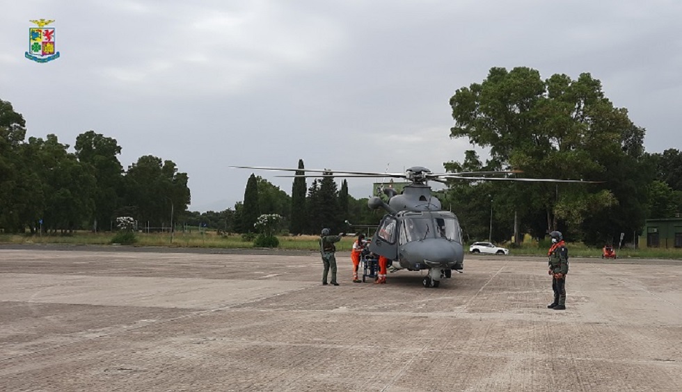 elicottero in soccorso