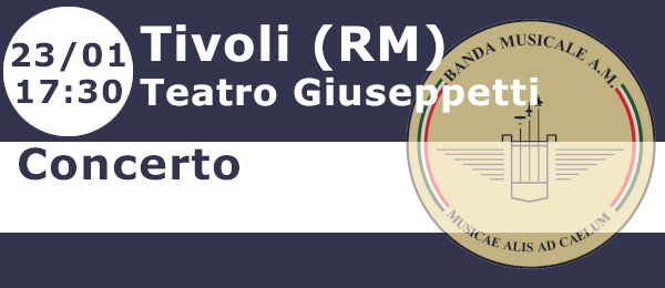 Concerto Banda Tivolo 23 Gennaio 2026